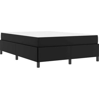 vidaXL Vidaxl - Estructura De Cama Con Colch&oacute;n Con Colch&oacute;n Negro 140 X 190 Cm