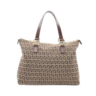Fendi Pre-owned Tote Bags, female, Beige, Size: ONE SIZE Pre-owned Vintage Tote Bag