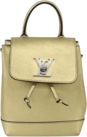 Louis Vuitton Pre-owned Backpacks, female, Yellow, Size: ONE SIZE Pre-owned Leather Backpack
