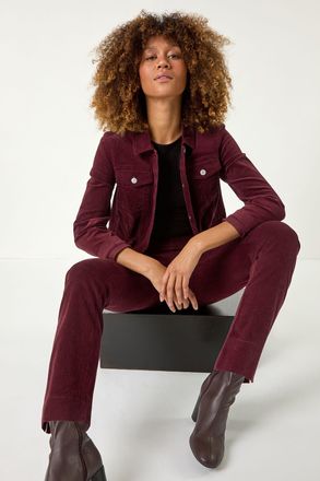 Roman Corduroy Straight Stretch Trouser
