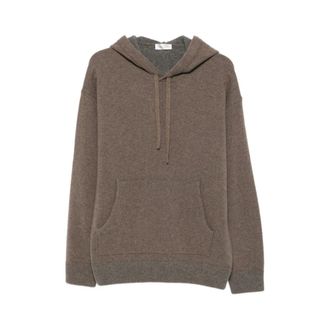 Roberto Collina Hoodies & sweatvesten, Heren, Bruin, L, Hooded Sweater