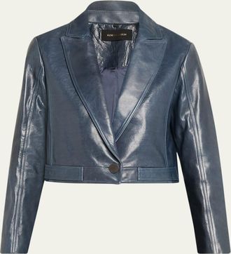 Kobi Halperin Astra Cropped Leather Jacket