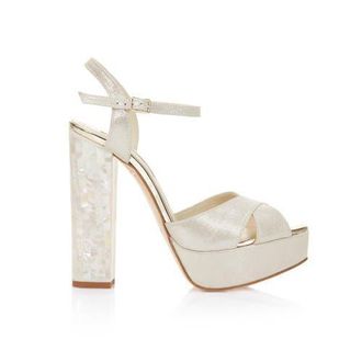Freya Rose Bonnie - Pearl Heel Sandal in Ivory at Nordstrom, Size 40
