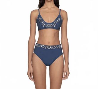 Sea New York Blaise Print Bikini Top In Multi