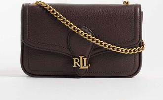 Ralph Lauren borsa a spalla con patta bordeaux-Rosso