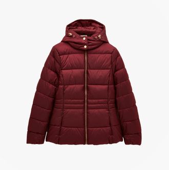 Joules Hadlow Womens Padded Short Coat Red - Size 10 UK