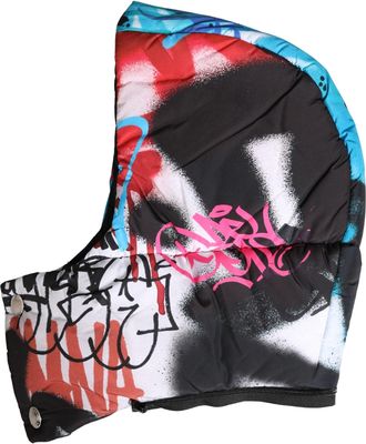 Dolce & Gabbana Mens Multicolor Graffiti Whole Head Wrap Capello Hat Polyester