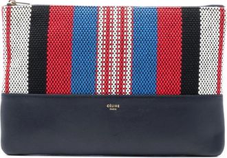 Celine Pre-owned Clutches, female, Black, Size: ONE SIZE Pre-owned Flat Pouch