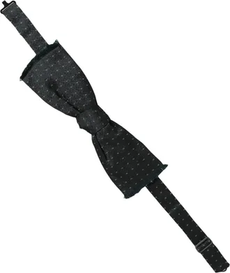 Dolce & Gabbana Silk Patterned Bow Tie - Green