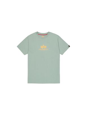 Alpha Industries T-Shirt ALPHA INDUSTRIES Basic T-Shirt ML, Herren, Gr. XXL, frost gr&uuml;n, Obermaterial: 100% Baumwolle, Shirts T-Shirt