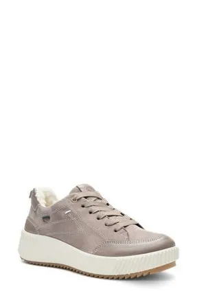 Ara Delphi Gore-Tex Waterproof Lace-Up Sneaker in Beige at Nordstrom Rack, Size 10.5