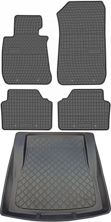 OEM Juego De Alfombrillas De Goma Para Coche Y Alfombrilla Para Maletero Para Bmw Serie 3 E90 Sed&aacute;n (marzo De 2005 A Diciembre De 2011)