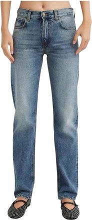 Haikure Cleo Relaxed Fit Jeans - Dames - Regular Fit Jeans - Blauw - W27 - Katoen - Jeans