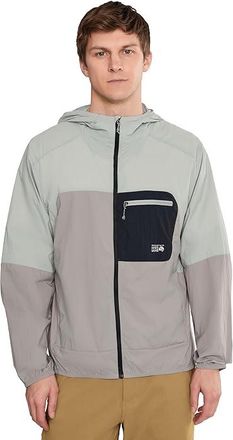 Mountain Hardwear Wind Veiltm Hooded Jacket Mens Clothing Approaching Storm/Half Moon Grey : 2XL, Nylon