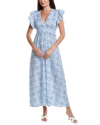 Sail to Sable Sail To Sable Linen-Blend Maxi Dress