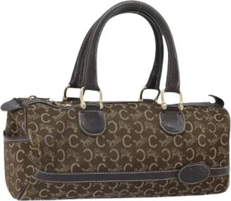 Celine Pre-owned Handbags, female, Brown, Size: ONE SIZE Pre-owned Canvas Bag