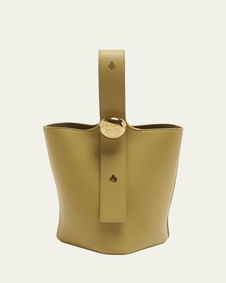 Loewe Mini Pebbled Leather Bucket Bag