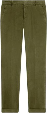 Dondup Gaubert Slim-fit broek - Heren - Slim Fit Broeken - Groen - W30 - Katoen - Broeken