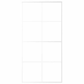 Berkfield Home Sliding Door ESG Glass & Aluminium 102.5x205 cm White