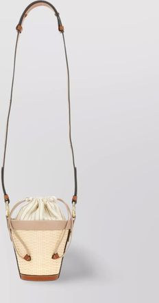 Maison Margiela woven leather trim cross-body bag