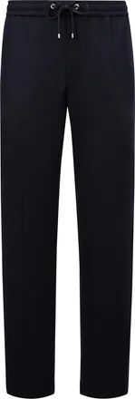 Moncler Cashmere Blend Jogging Pants Blue Size 50
