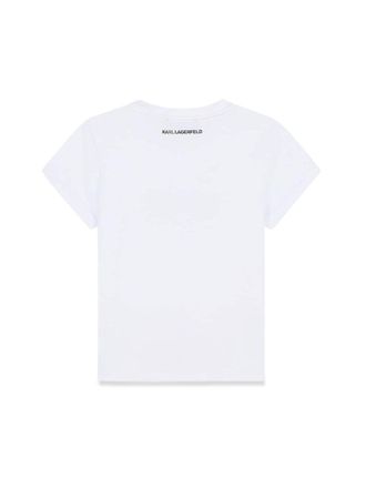 Karl Lagerfeld Cotton Blend T-Shirt - White