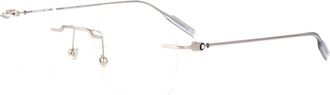 Montblanc Mb0471O Optical Frame - male - MONTBLANC - Glasses - Gray - 50 MM - Accessories