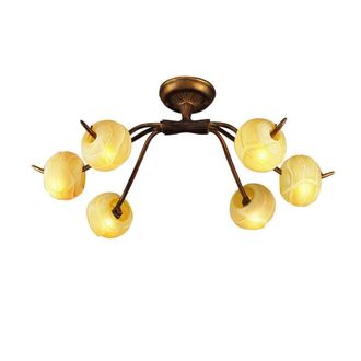 Netlighting (0038 002) Wave Ceiling 6 Light G9 Rustic Gold