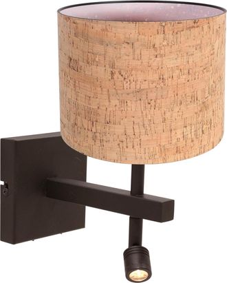 Steinhauer Aplique De Pared - Natural Negro - Stang - Metal Textil - L&aacute;mpara