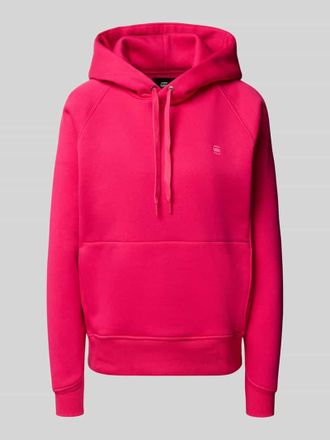 G-Star Hoodie mit Label-Stitching in Pink, Gr&ouml;&szlig;e M