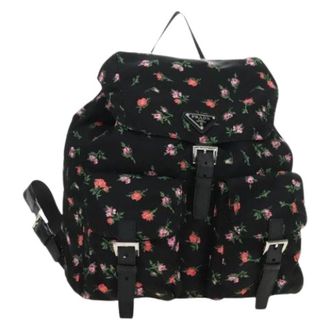 Prada Pre-owned Backpacks, female, Black, Size: ONE SIZE Pre-owned Vintage Backpack