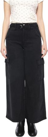Levi's Baggy Dad Cargo Broek - Dames - Loose Fit Jeans - Zwart - W27 L30 - Katoen - Jeans
