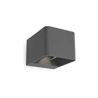 Leds - C4 Leds-c4 Wilson - Applique Led Up Down Da Esterno Urban Grey 855lm 2700k Ip65