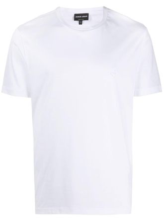 Giorgio Armani T-shirt con ricamo - Bianco