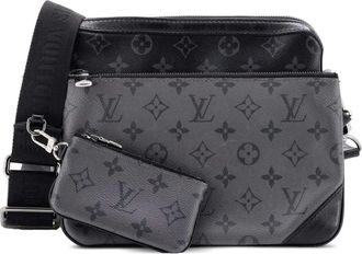 Louis Vuitton Trio Messenger Bag Reverse Monogram Eclipse Canvas crossbody bag - Zwart