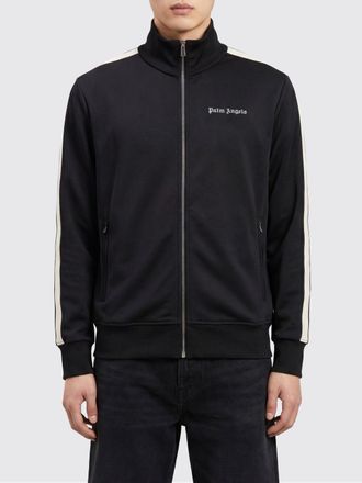 Palm Angels Giacca sportiva in tessuto tecnico con collo alto e logo