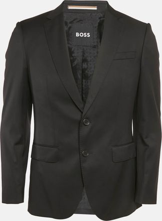 HUGO BOSS Boss By Hugo Boss Black Gabardine Single Breasted Blazer