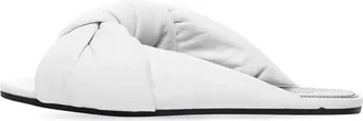 Balenciaga (WMNS) Balenciaga Drapy Flat Sandals White 636576WA2M09002