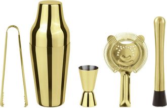 Paderno Set de Mixología 5 Pz Parisino Inox Gold Look