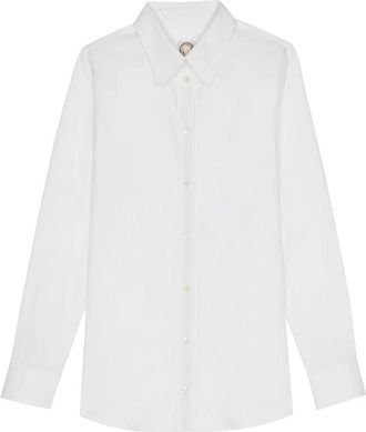 Ines De La Fressange Martin Shirt - Dames - Overhemden - Wit - L - Katoen - Overhemden