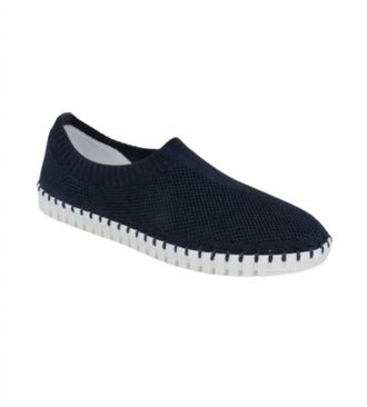 Eric Michael Womens Lucy Mesh Slip On In Navy