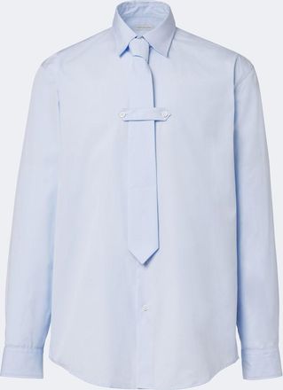 Dries Van Noten Camicia in popeline di cotone con cravatta