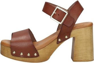 Red-Rag Sandalen Hak - Dames - Sandalen met hakken - Bruin - 37 EU - Schoenen