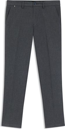 BOSS Slim-fit trousers in brushed herringbone