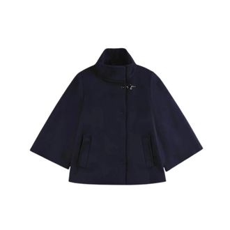 Fay Capa con Cierre de Gancho - Jackets - Mujer - Azul - XS