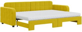 vidaXL Vidaxl - Sof&aacute; Cama Nido Con Cajones Terciopelo Amarillo 80x200 Cm
