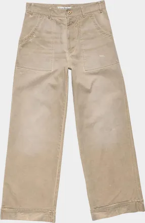 Acne Studios Men & apos;s Stained Twill Wide-Leg Trousers