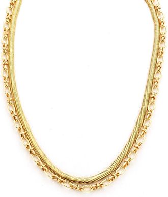Panacea Double Chain Layered Necklace in Gold at Nordstrom Rack
