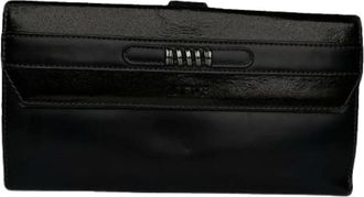 Loewe Pre-owned Wallets, female, Black, Size: ONE SIZE Pre-owned Leather Wallet