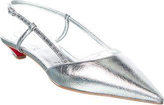 Christian Louboutin Miss Z Slingina 25 Leather Slingback Pump